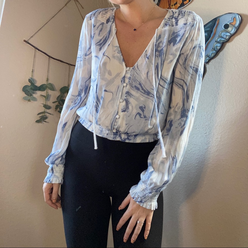 Hollister Tie Dye Blouse